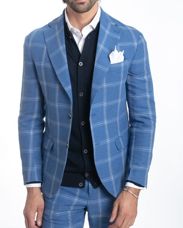 Giacca a quadri Slim Fit