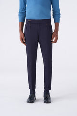 PANTALONE VITA ALTA DOPPIA PINCES