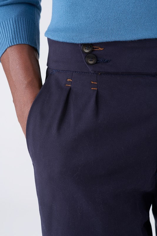 PANTALONE VITA ALTA DOPPIA PINCES