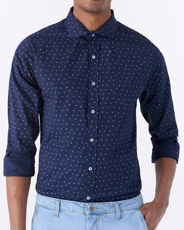 Camicia Microfantasia Slim Fit