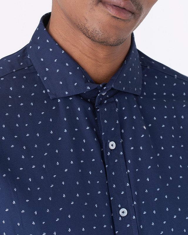 Camicia Microfantasia Slim Fit