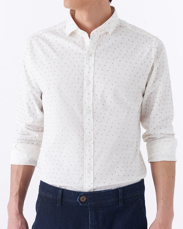 Camicia Microfantasia Slim Fit