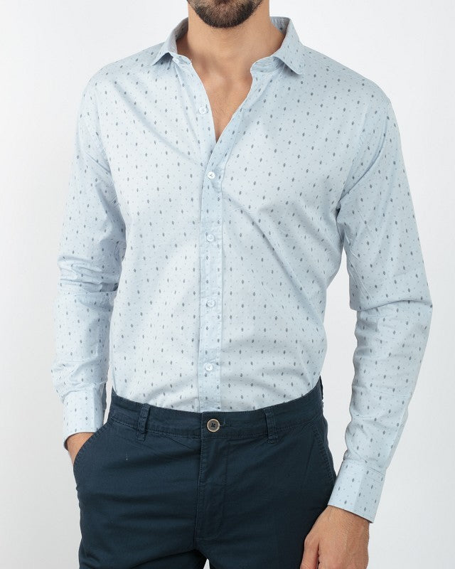 Camicia Microstampa slim fit