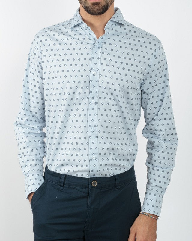 Camicia Fantasia a cerchio Regular Fit