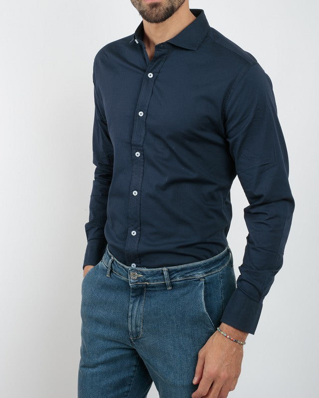 Camicia Tinta Unita Slim Fit