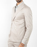 Giacca Doppiopetto Sfoderata Misto Cotone