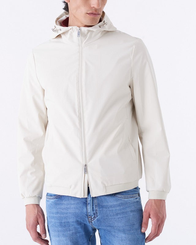 Giubbino tecnico con cappuccio waterproof