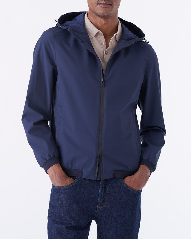 Giubbino tecnico con cappuccio waterproof