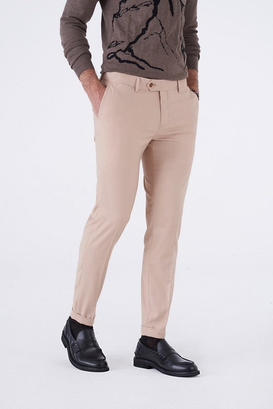 PANTALONE CLASSICO TINTA UNITA