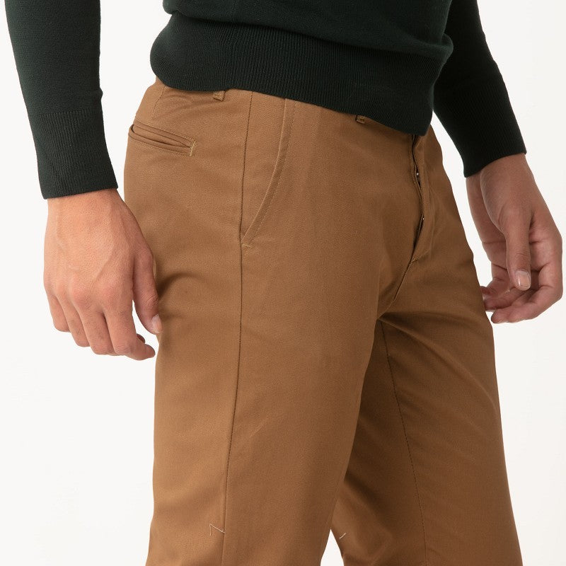 PANTALONE IN COTONE BASIC  TASCA AMERICA SLIM FIT