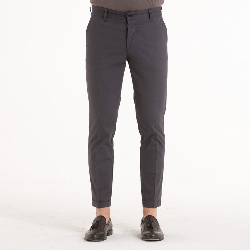 PANTALONE IN COTONE BASIC  TASCA AMERICA SLIM FIT