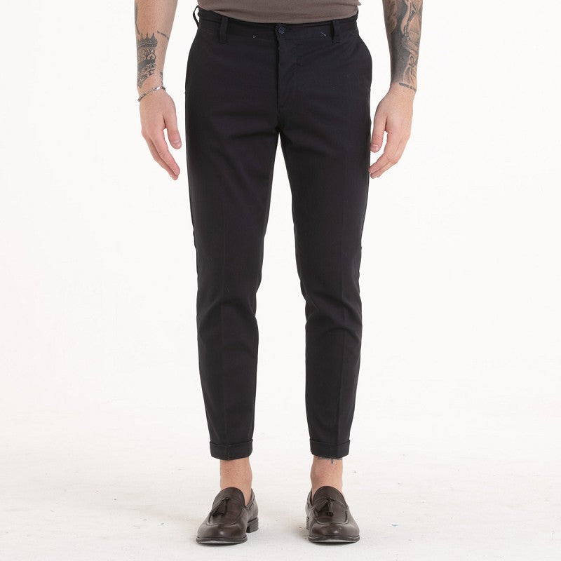 PANTALONE IN COTONE BASIC  TASCA AMERICA SLIM FIT