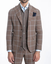 Giacca a quadri Slim Fit