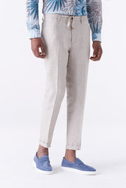 Jogger in puro lino