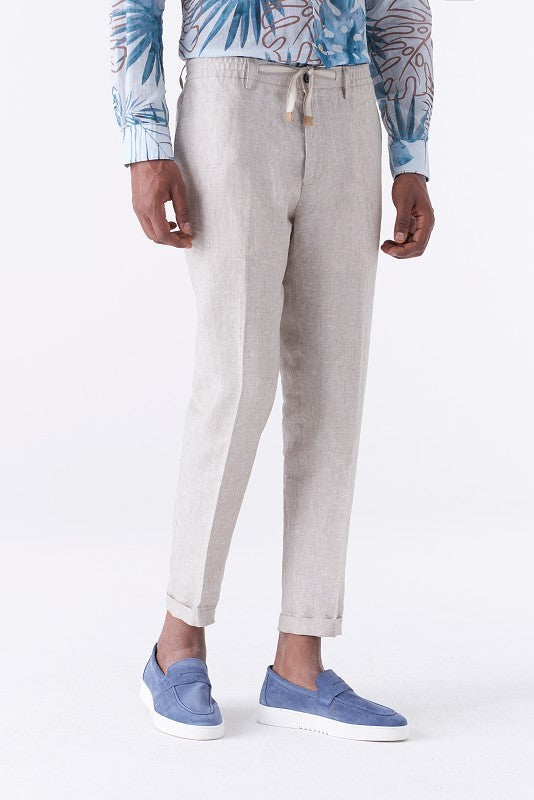 Jogger in puro lino