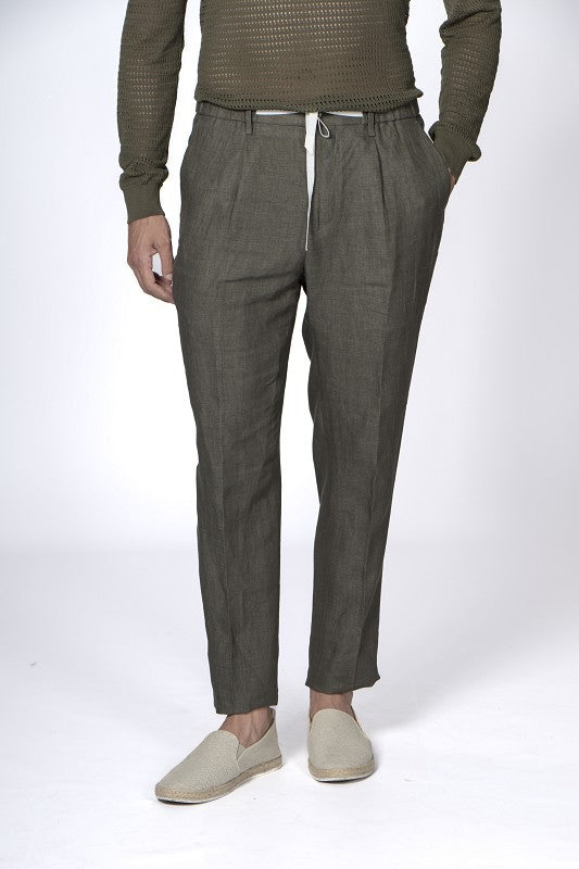Jogger in puro lino