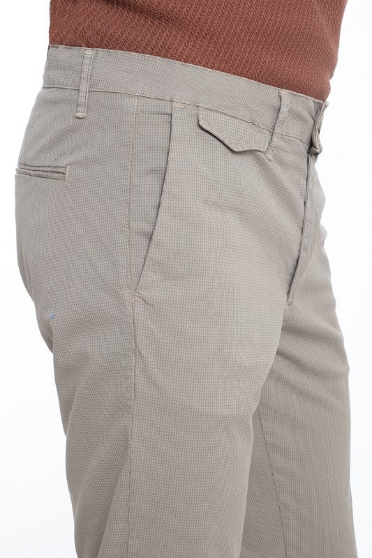 PANTALONE FANTASIA TONO SU TONO SLIM