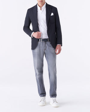 Giacca non stiro tessuto tecnico