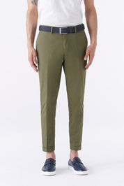 Pantalone tinta unita misto cotone