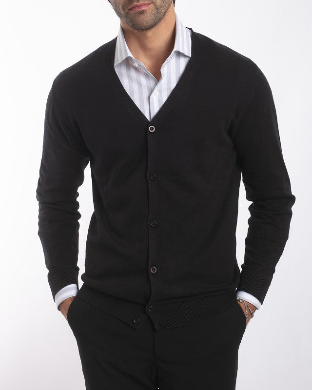 Cardigan sette bottoni