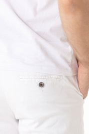 Bermuda in Cotone Tasca America con Piega Slim Fit