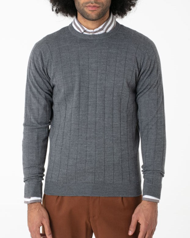 Maglia righe misto Lana Merinos