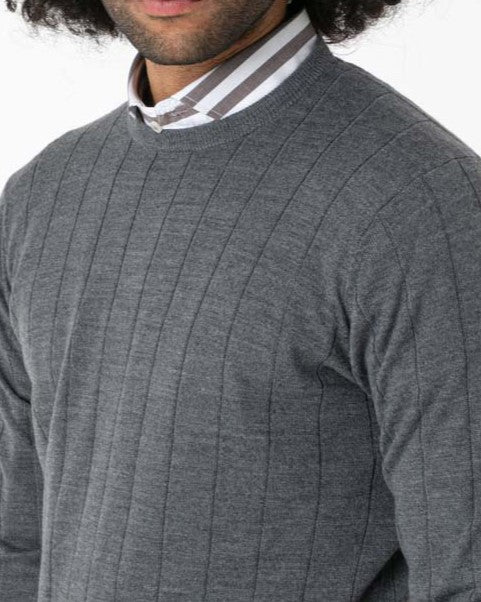 Maglia righe misto Lana Merinos