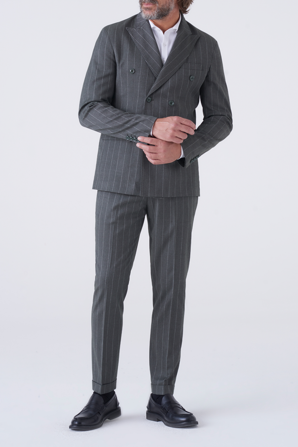 Abito doppiopetto gessato