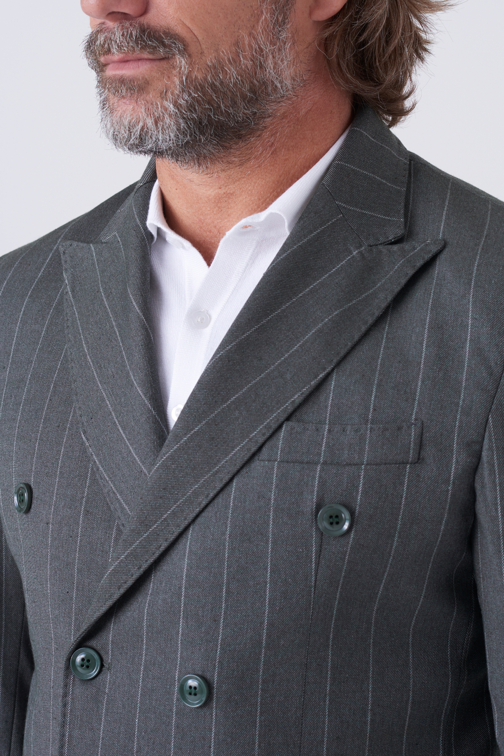 Abito doppiopetto gessato