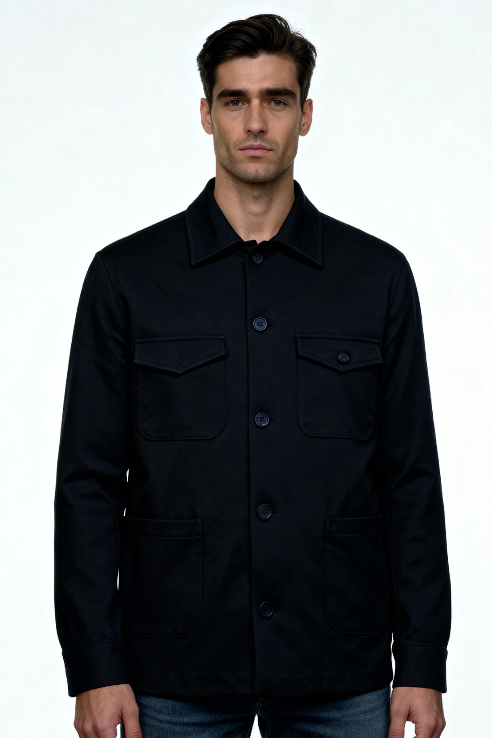 Giacca sahariana blu