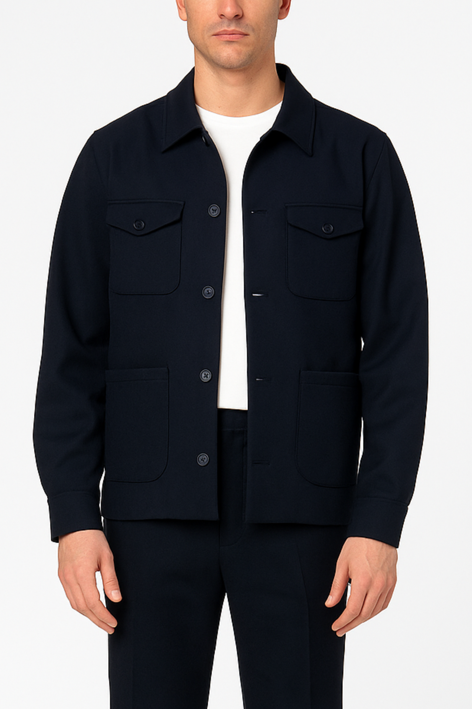 Giacca sahariana blu