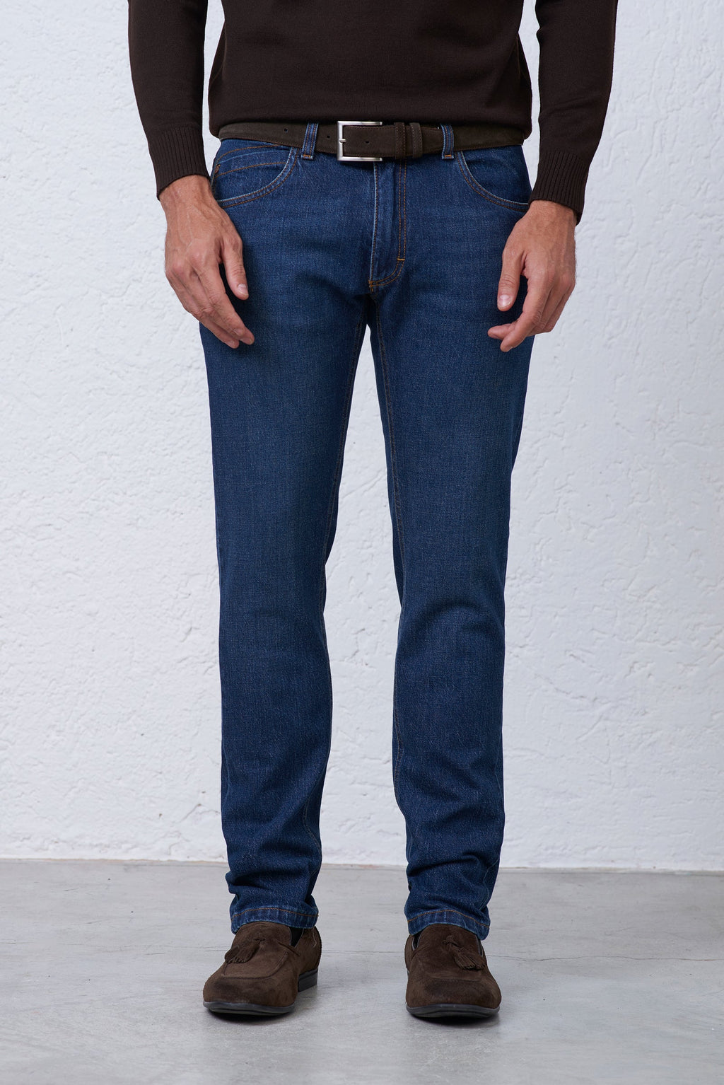 Jeans Regular Fit Stretch in Cotone