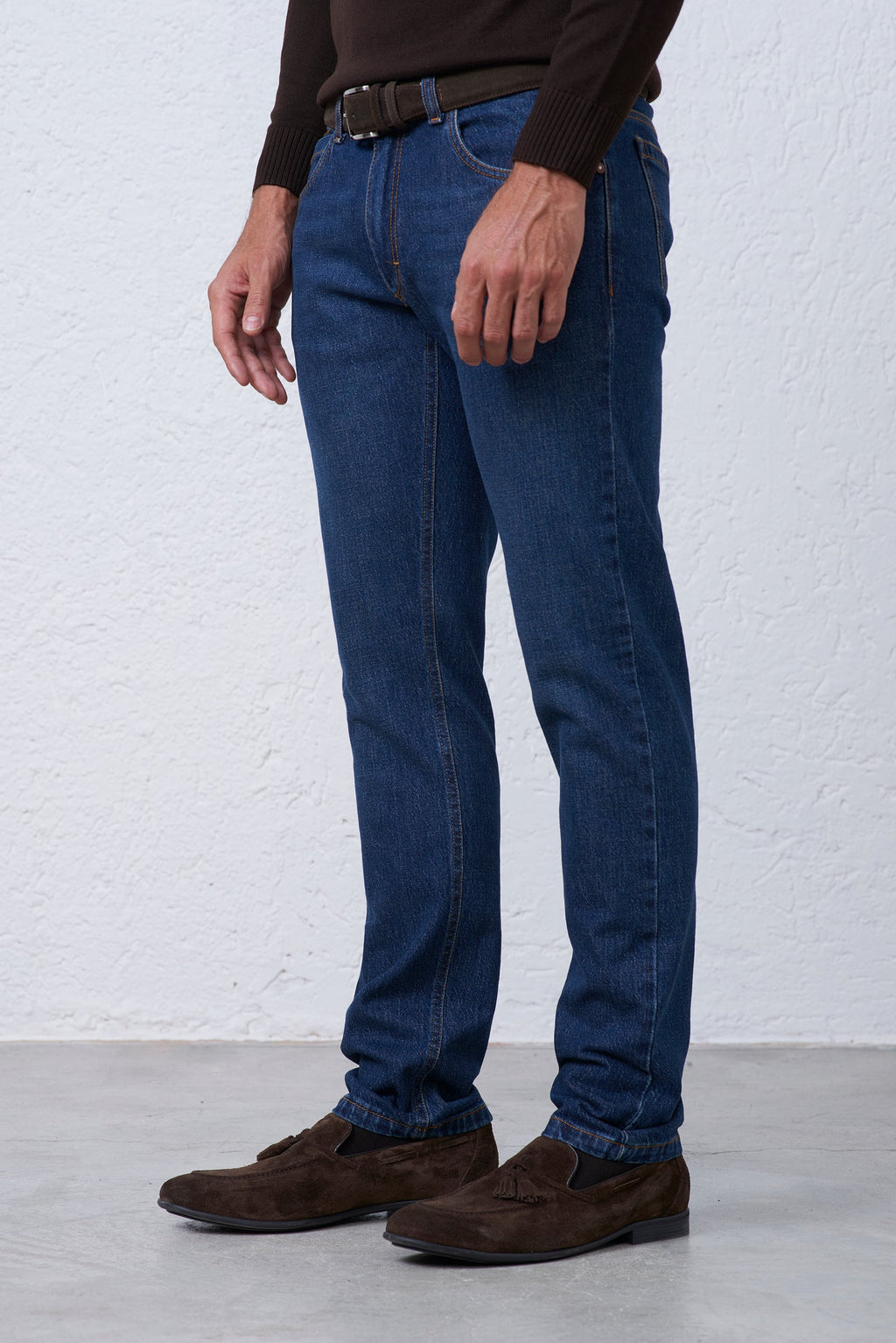 Jeans Regular Fit Stretch in Cotone