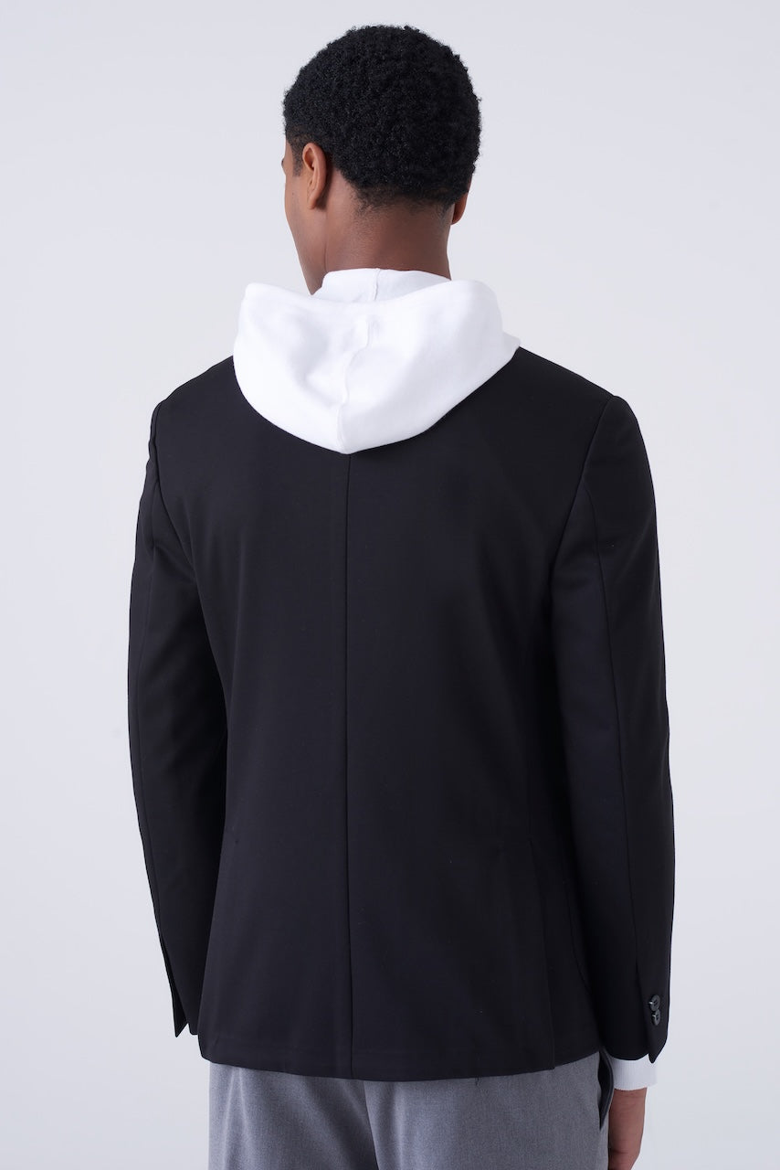 Giacca Elegante in Maglia Diagonale