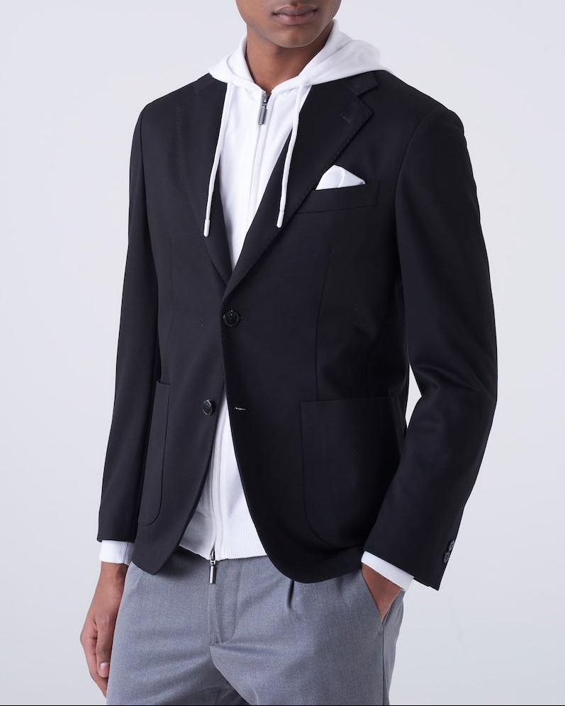 Giacca Elegante in Maglia Diagonale