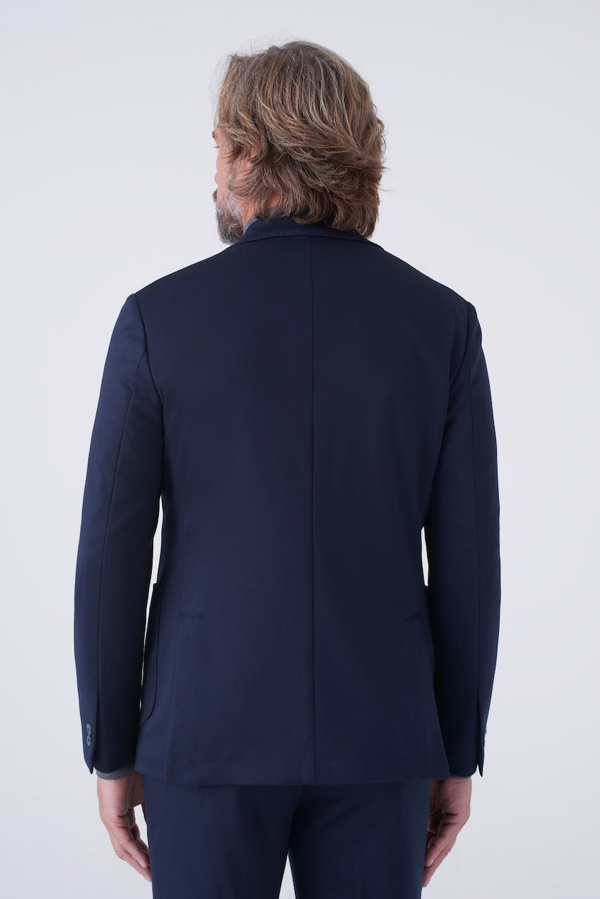 Giacca Elegante in Maglia Diagonale