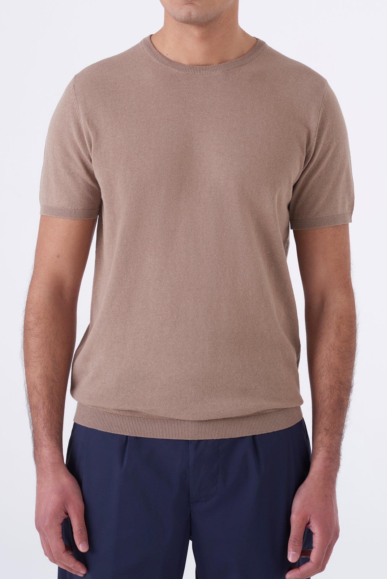 Maglia in filo girocollo manica corta
