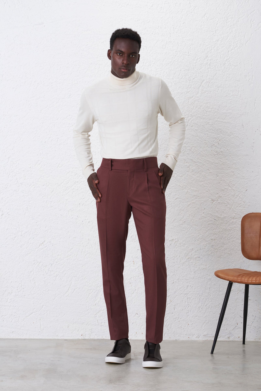 Pantalone High Twist Doppia Pince