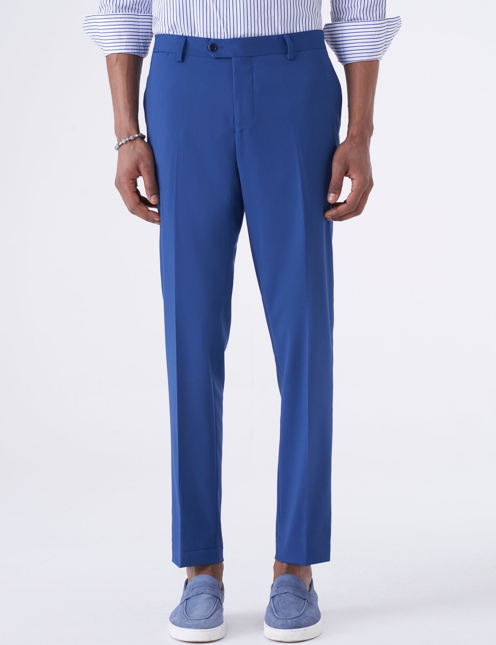Pantaloni classici tinta unita
