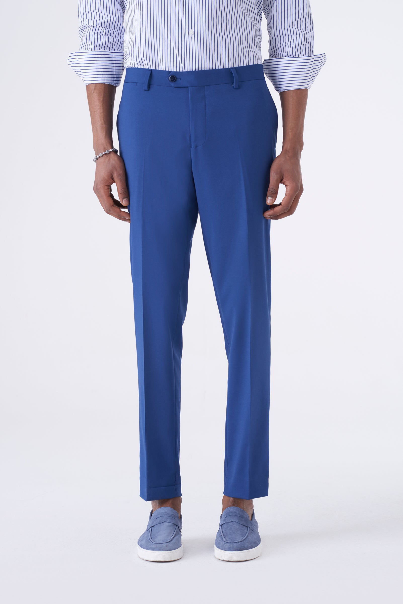 Pantaloni classici tinta unita