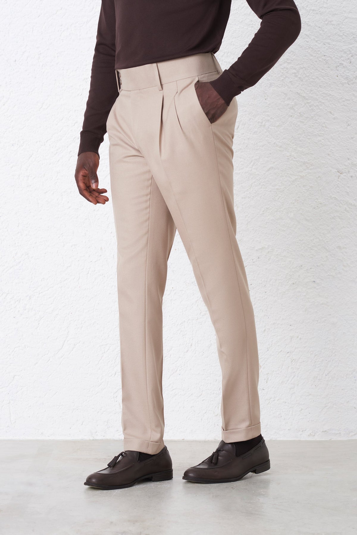 Pantalone High Twist Doppia Pince