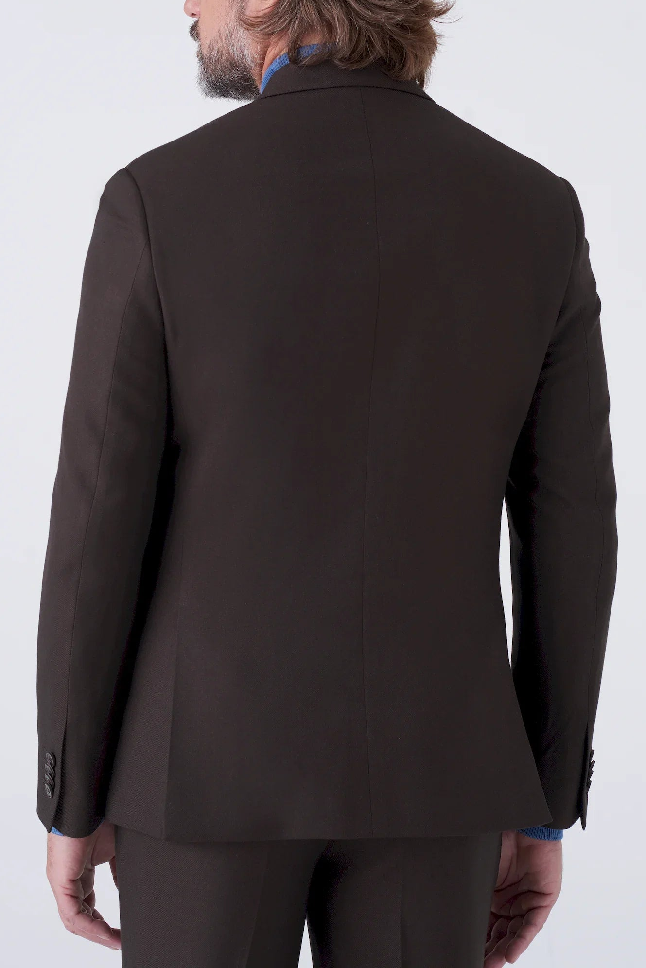 Abito doppiopetto con trama diagonale