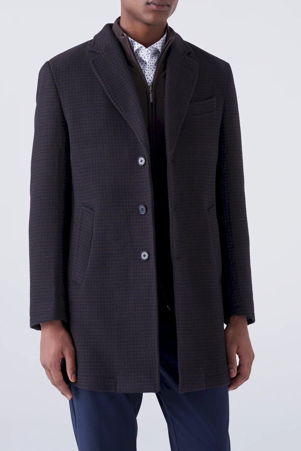 Cappotto classic fantasia pied de poule