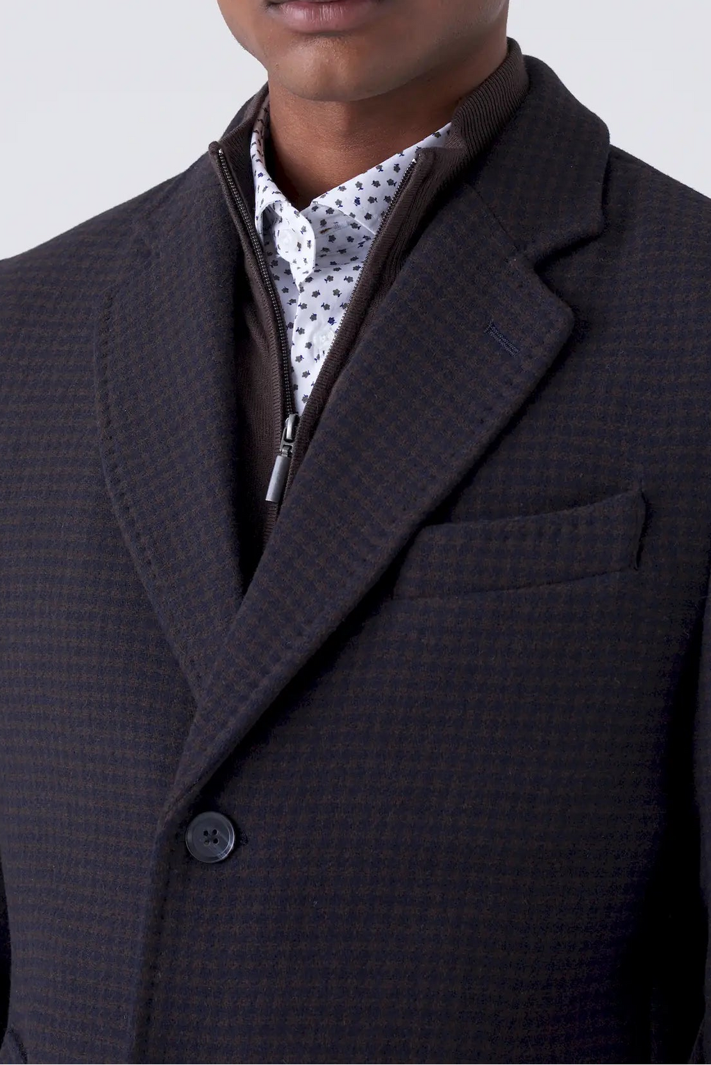 Cappotto classic fantasia pied de poule