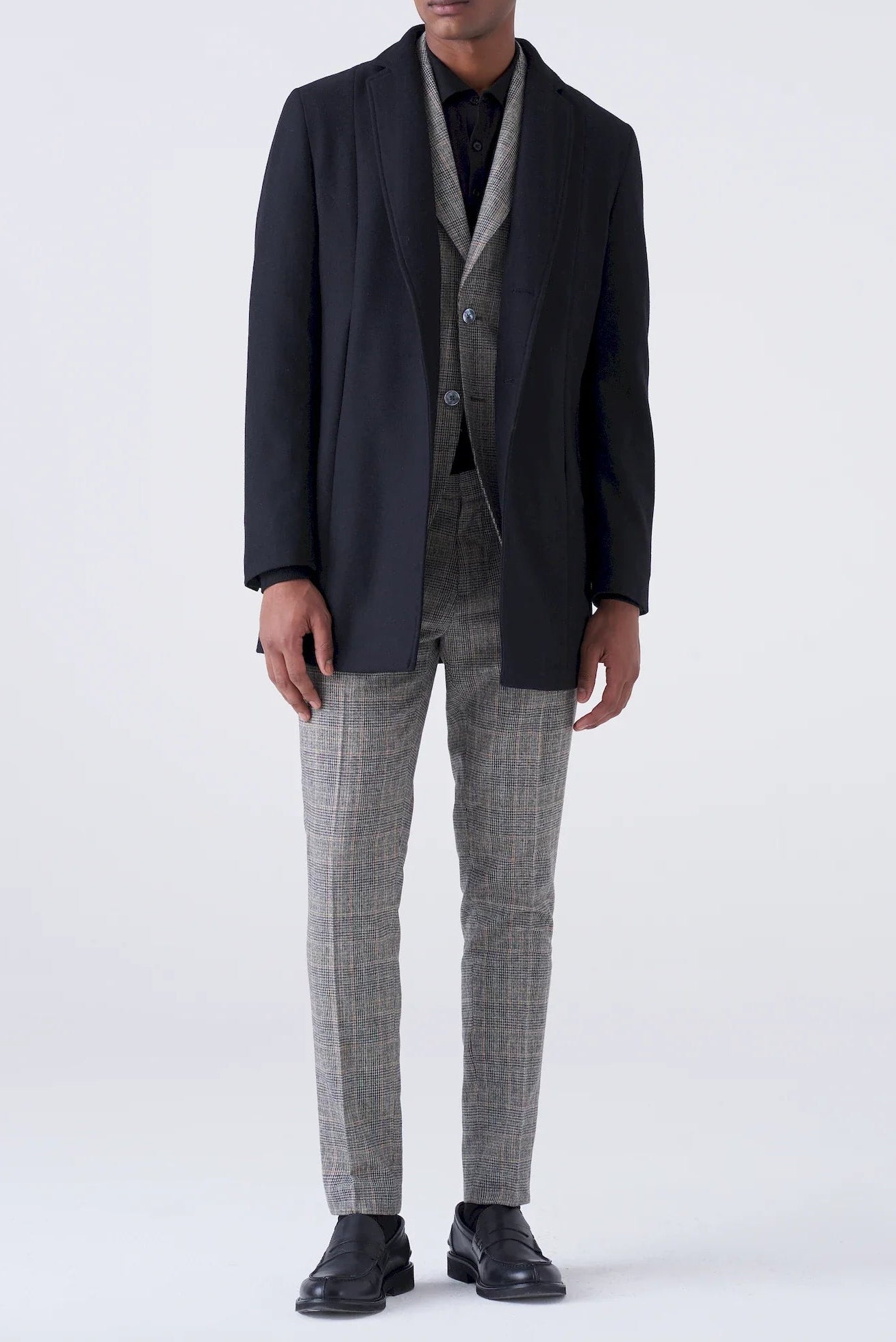 Cappotto minimal collo coreano