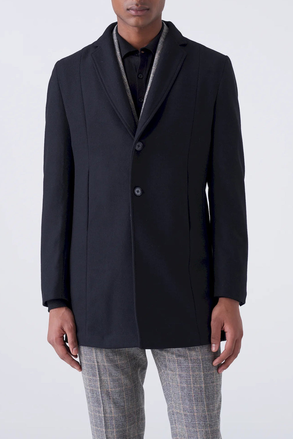 Cappotto minimal collo coreano