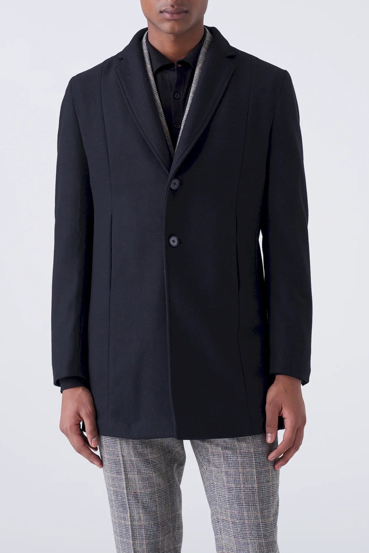 Cappotto minimal collo coreano