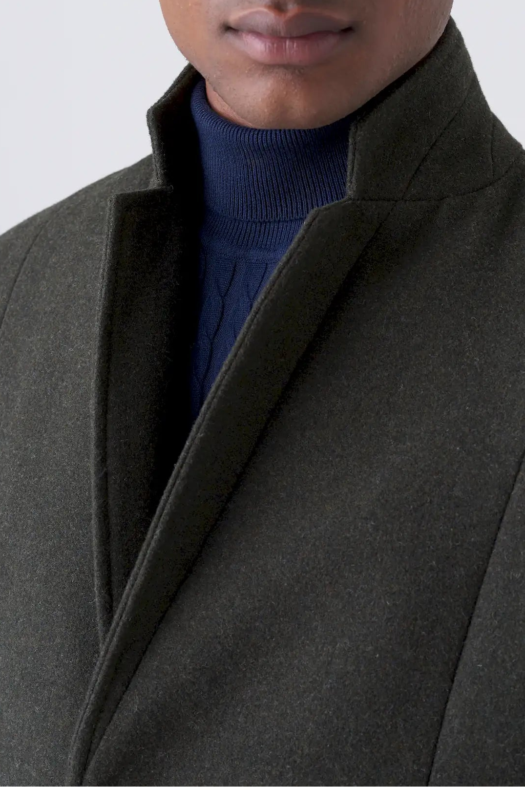 Cappotto minimal collo coreano