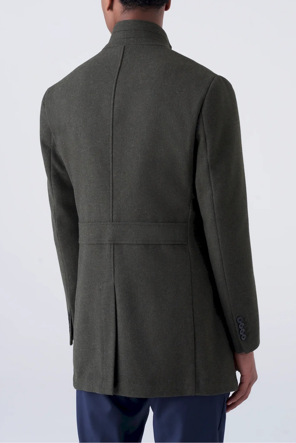 Cappotto minimal collo coreano