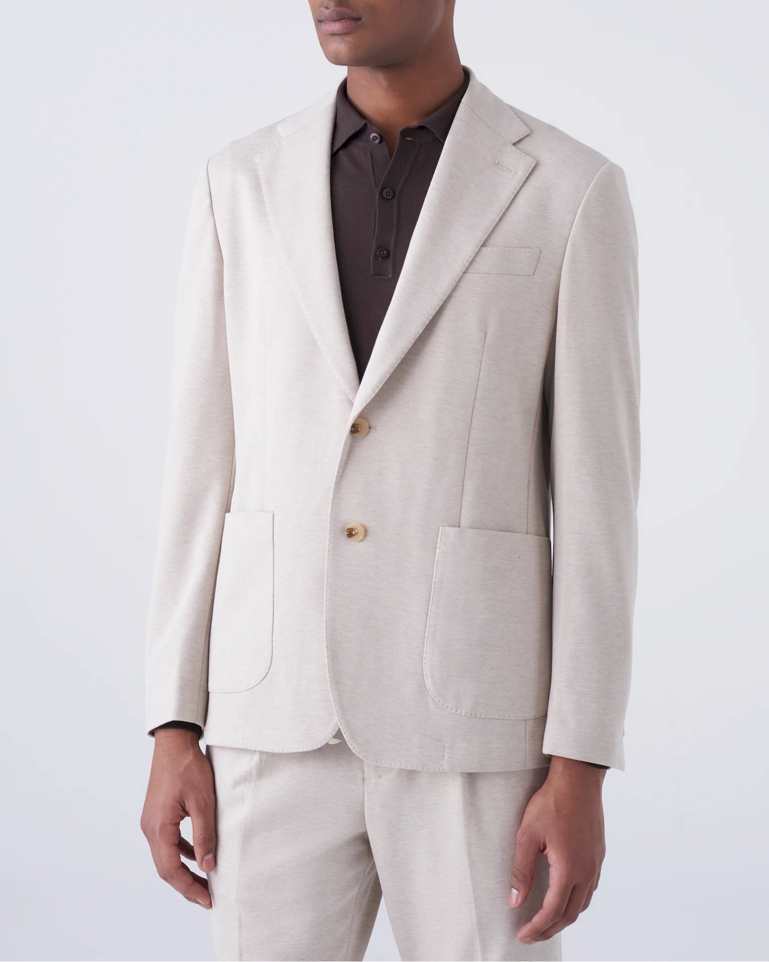 Giacca Elegante in Maglia Diagonale